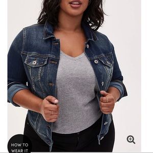 DENIM TRUCKER JACKET - MEDIUM WASH